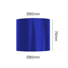 Long blue straight joint sleeve Manitor l.76mm id.85mm