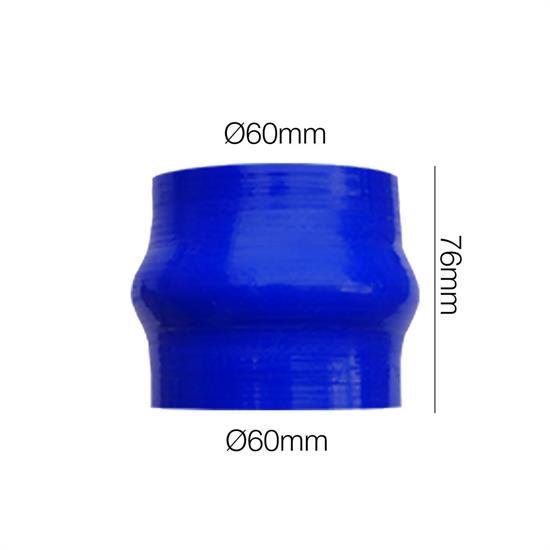 One hump blue hose Manitor l.76mm id.60mm