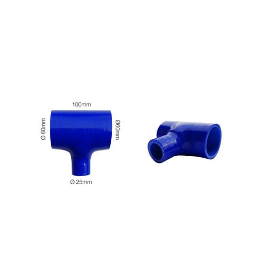 T-sleeve blue Manitor l.100mm/25mm id.60mm