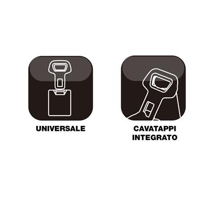 Disattivatore allarme cintura di sicurezza e cavatappi