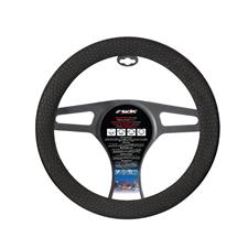 Steering wheel cover Beehive Soft Sil Black