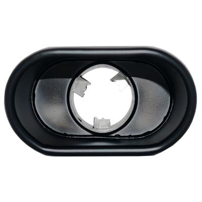 Muffler Tip rectangular id 37-60mm slant black paint