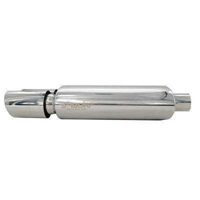 Marmitta rotonda id 51mm doppia acciaio inox