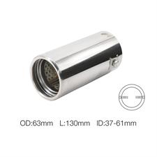 Terminale rotondo acciaio inox