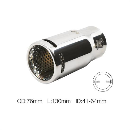 Terminale rotondo id 41-64mm inclinato acciaio inox