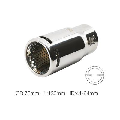 Terminale rotondo id 41-64mm inclinato acciaio inox