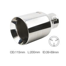 Terminale rotondo acciaio inox