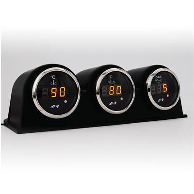 Manometro pressione olio digitale Chrome rim line