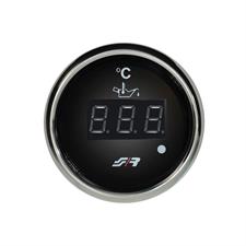Thermometer oil temperature digital Chrome rim line