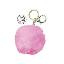 Keychain Fluffy pink