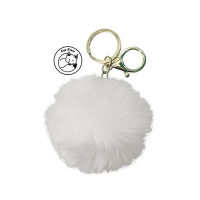 Portachiavi Fluffy bianco