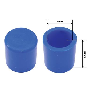Blue Rubber stopper cap