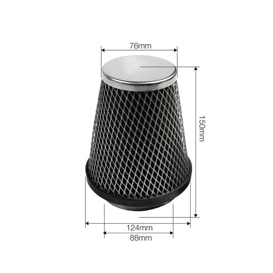 Air Filter foam cone with mesh