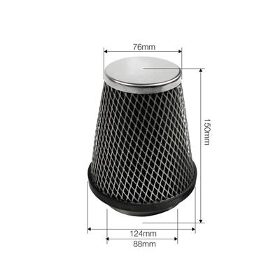 Air Filter foam cone with mesh
