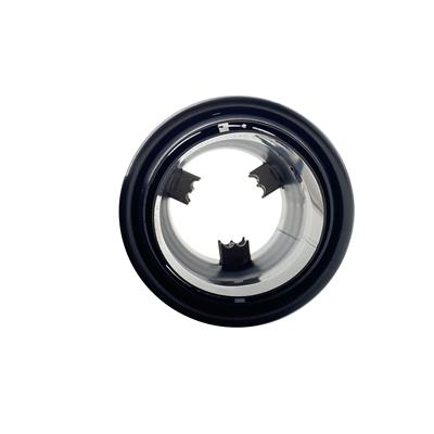 Muffler Tip round id 39-64mm slant black stainless Cayennestyle