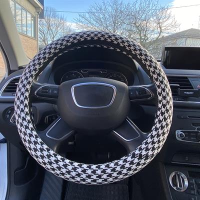 Steering wheel cover Pied de Poule