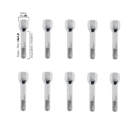 10 bolts key 22 14x1.5 l.67mm