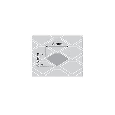 Mesh black aluminium 110x50 cm for microcar