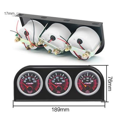 Pannello DIN portastrumenti a 3 fori