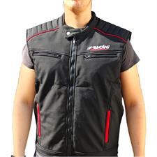 Sleveless jacket with logo size L