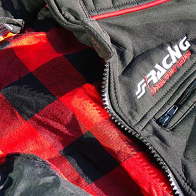 Sleveless jacket with logo size XL