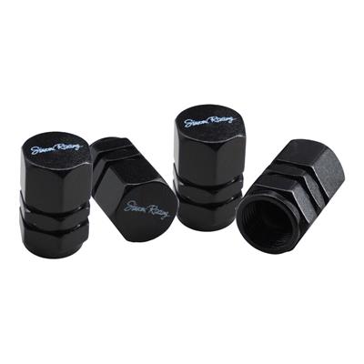 Valve caps Hexagonal Black