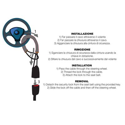 Anti-theft steering wheel lock
