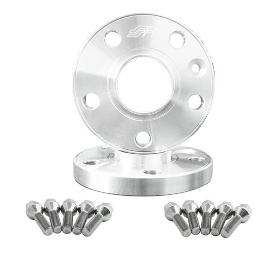 2 wheel spacers aluminium 17,5mm 5x100 with bolts
