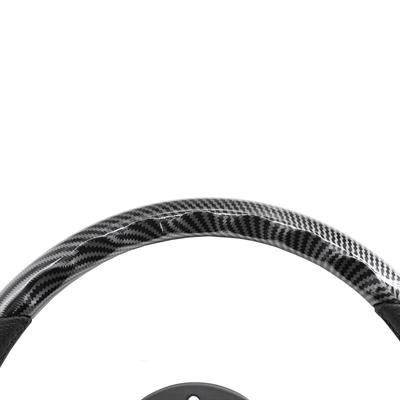 Volante sportivo a calice Giau - in carbon look e pelle