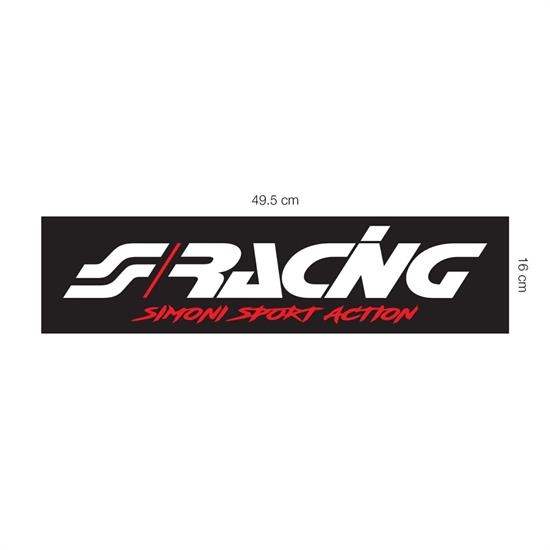 Sticker Logo 50x16cm black background