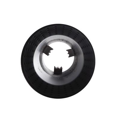 Muffler Tip round black stainless steel