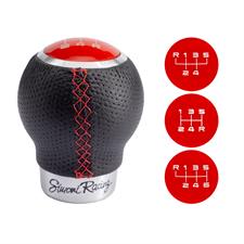 Gear knob Rev red sewing