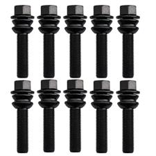 10 black bolts key 19 14x1.5 l.53mm spherical floating ring