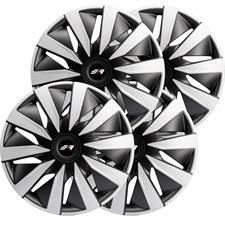 Wheel covers 14 Lazio Carbon Silver Black