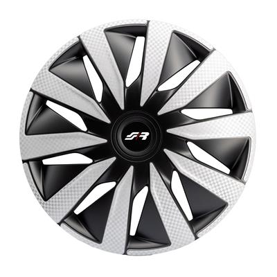 Wheel covers 14 Lazio Carbon Silver Black