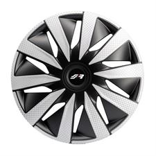 Wheel cover 14 Lazio Carbon Silver Black
