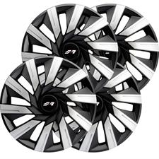 Wheel covers 14 Tecna Silver Black