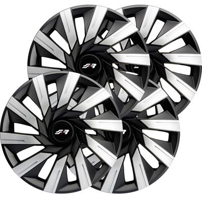 Kit copricerchi 14 Tecna Silver Black