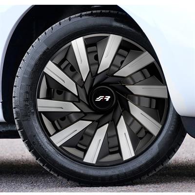 Wheel covers 16 Tecna Silver Black