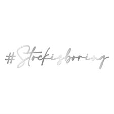 Sticker silver prespaced 120x27mm stockisboring