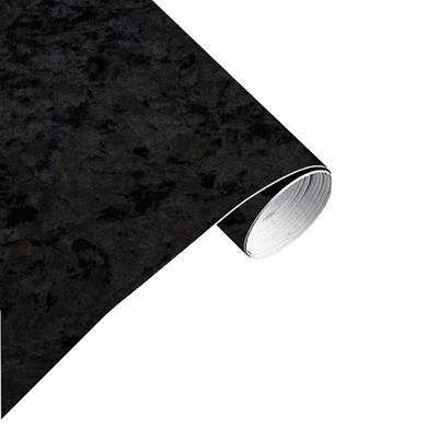 Adhesive Film black microfiber H 140cm