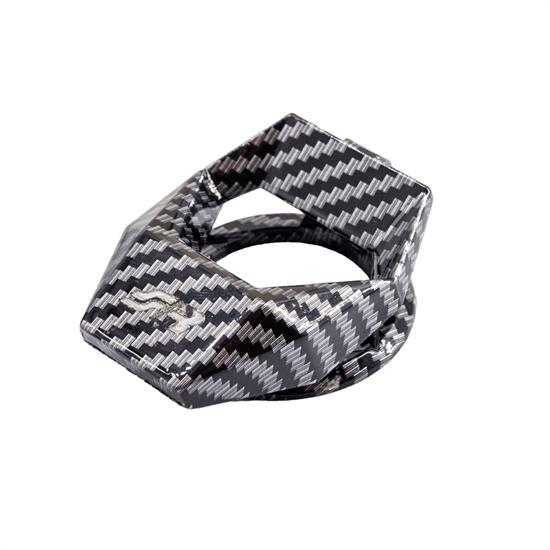 Protective cover starter button Carbon Look