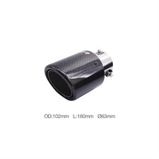 Muffler Tip round 38-64mm slant carbon outlet 102mm