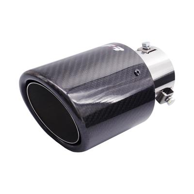 Muffler Tip round 38-64mm slant carbon outlet 102mm