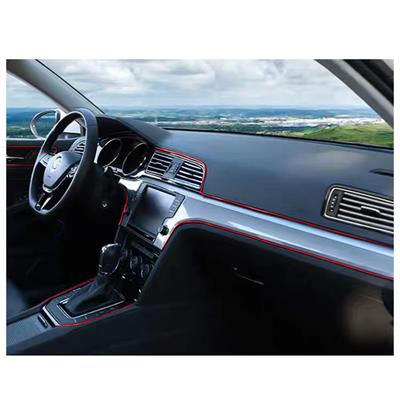 Chrome edge blue for interior car