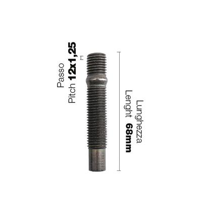10 wheel studs 12x1.25 l.68mm