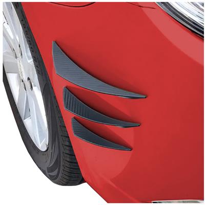 Front bumper canards carbon look