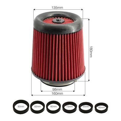 Air Filter single cone red cotton Big