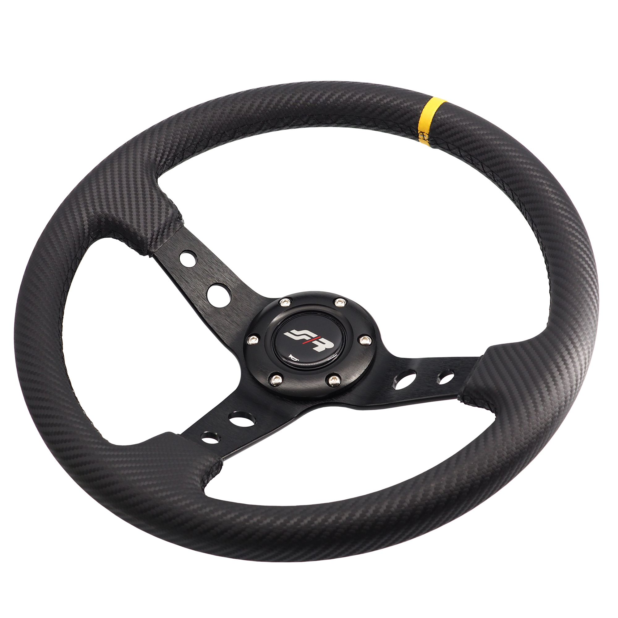 Striring Wheel Sport Steering Wheel Stage - Carbon Look Leather - STEERING WHEELS ...