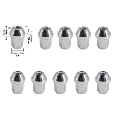 10 closed-nuts key 17 14x1.5 l.33mm
